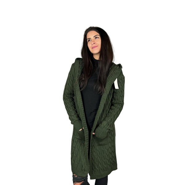 HOSH Jednobarevný kardigan BELLA Barva: Khaki