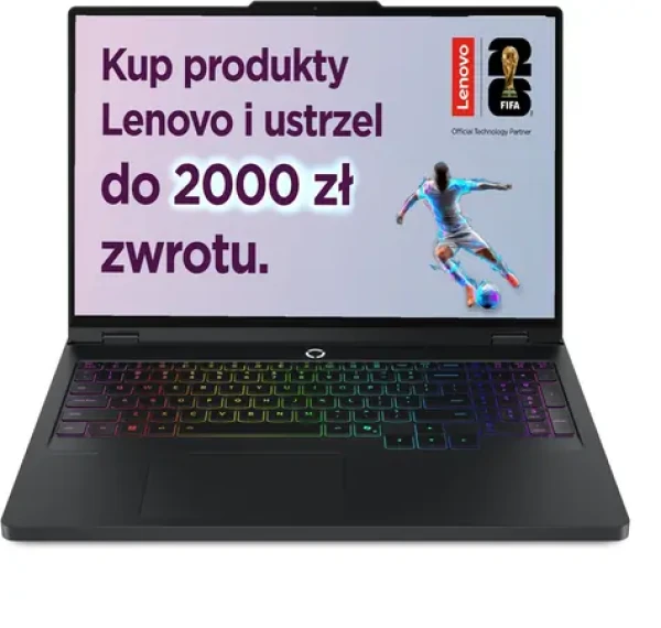 Lenovo Legion Pro 5 16ADR10 černá / Notebook / 16" WQXGA OLED 240Hz / AMD Ryzen 9 8945HX / 32GB / 1TB SSD / RTX 5070 8GB (83LT001WPB)