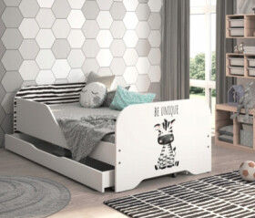 DumDekorace Dětská postel 140 x 70 cm s motivem zebry