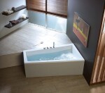 POLYSAN - ANDRA R asymetrická vana 160x90x45cm, bílá 81541