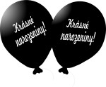 Balónek černý Krásné narozeniny! Balonky.cz Balónek černý Krásné narozeniny! Balonky.cz