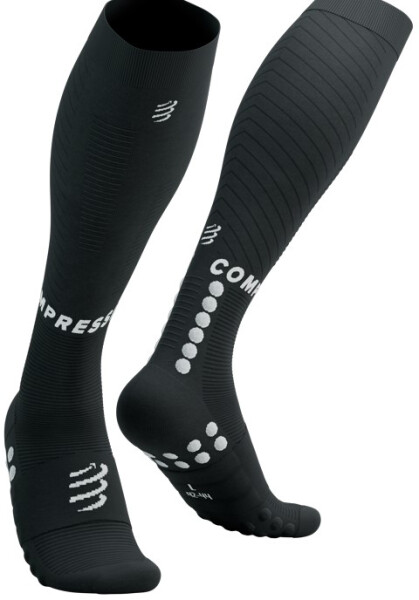 Kompresní podkolenky Compressport Full Socks Recovery 2.0 - černé Velikost: EU 35-38 Obvod lýtka 30-38