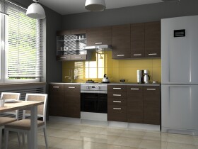 FRONTI Kuchyňská linka PAMELA 240x180 - Wenge
