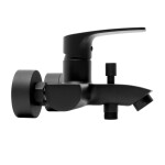 Vanová baterie SAT Project bez sprchového setu 150 mm černá matná SATBSPRO222C SATBSPRO222C