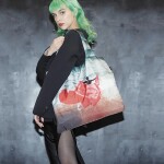 Skládací nákupní taška LOQI CRISTINA DE MIDDEL Midnight at the Crossroads