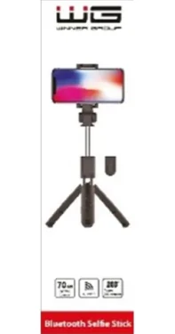 WG 6 černá / Selfie tyč - tripod / teleskopická / Bluetooth / 18-70 cm / dosah 10 m (7243)
