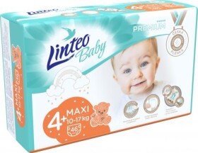 Linteo Baby Premium 4+ Maxi, 10-17-kg, 46ks