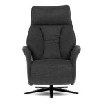 Relaxační křeslo, elektrické zabudované ovládání, šedá, látka, TV-B3973 GREY2