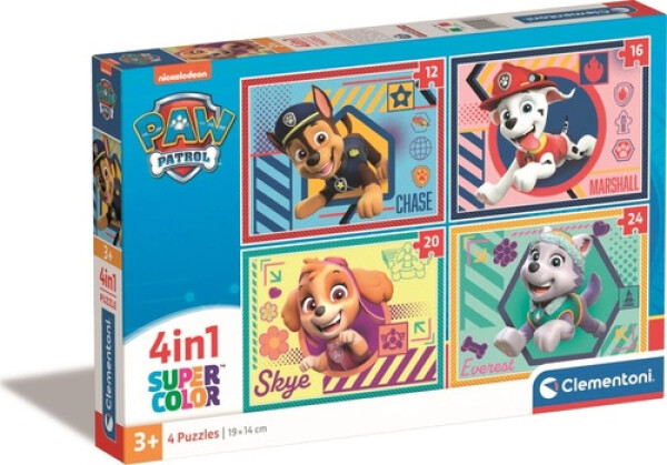 Puzzle 4in1 Tlapková patrola