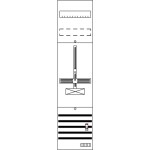 Striebel & John 2CPX054177R9999 DF17AB pole counter vestavné Počet modulů (šířka) = 12 Obsah 1 ks