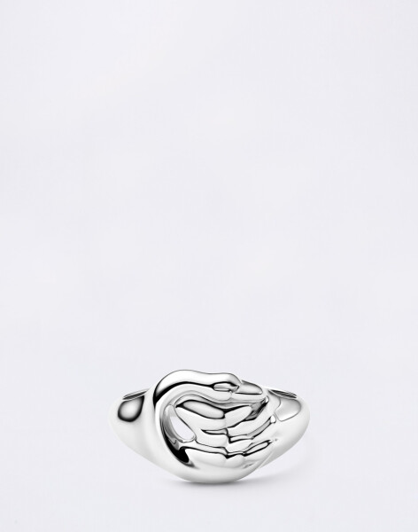 Maria Black Swan Mini Signet Ring Silver Silver 54