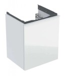GEBERIT - Acanto Umyvadlová skříňka, 45x42x38 cm, 1 zásuvka, sklo/bílá 503.002.01.2
