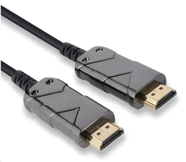 PremiumCord HDMI 2.1 Ultra High Speed 20 m / Optický fiber kabel / 8K@60Hz / zlacené (kphdm21x20)
