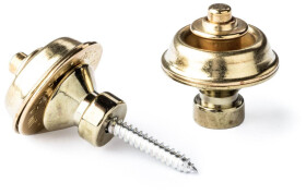 Dunlop Straplok Strap Retainers Traditional - Brass