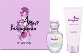 Salvatore Ferragamo Amo Ferragamo Flowerful / Dárková sada / EDT 50 ml + třpytivé tělové mléko 100 ml / Dámská