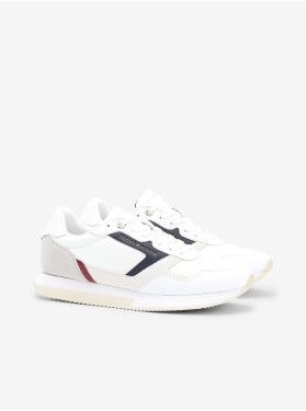 Bílé dámské kožené tenisky Tommy Hilfiger Essential Runner dámské