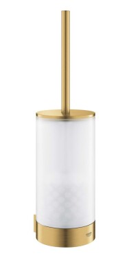 GROHE - Selection WC štětka nástěnná s držákem, sklo/kartáčovaný Cool Sunrise 41076GN0
