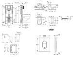 GROHE - Rapid SL Set předstěnové instalace, klozetu, sedátka SoftClose, tlačítka Arena Cosmopolitan a sady pro vhazování tablet, alpská bílá SANI11BB3155