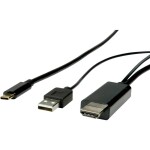 Digitus kabelový adaptér DisplayPort DP - HDMI typu A M - M 1.0 m / s blokováním DP 1.2 HDMI 2.0 / 4K / 60Hz / CE / bl (AK-340303-010-S)