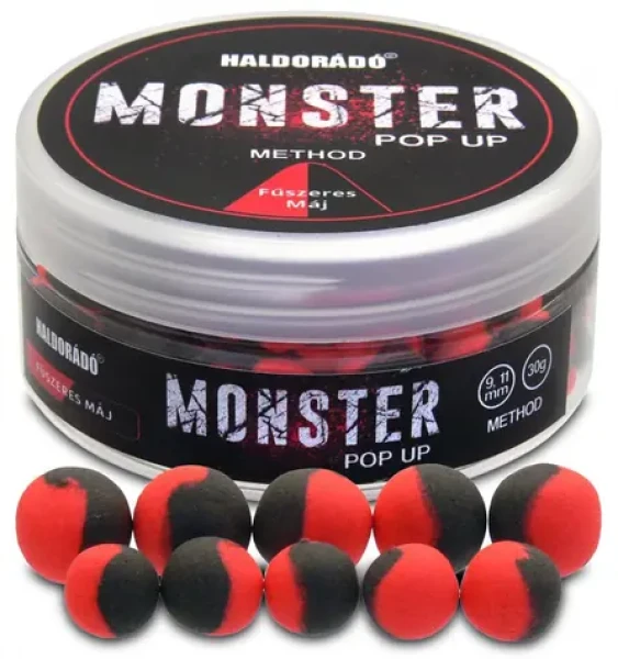 Haldorádó Pop-Up Method Monster 30g 9+11mm Pikantní játra (HD26935)