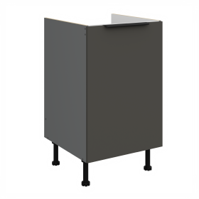 Spodní skříňka pod dřez Aria ANT 50 ZL 1F BB Barva korpusu: Antracit, Barva dvířek: BL - Black AFM