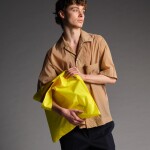 Skládací nákupní taška LOQI NEON Yellow