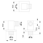 INVENA - Vyústění sprchy – square SC-P1-037-G