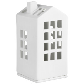 Räder Porcelánový svícen domeček Town Hall, bílá barva, porcelán