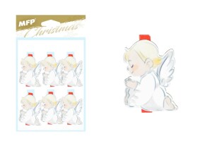 MFP, 8886100, vánoční dekorace, ozdobný kolíček, anděl, 6 ks