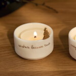 Räder Porcelánový svícen na čajovou svíčku Wishes, bílá barva, porcelán