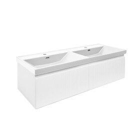 Koupelnová skříňka s umyvadlem SAT Evolution 118x30x44,8 cm bílá mat SATEVO120WMU4 SATEVO120WMU4