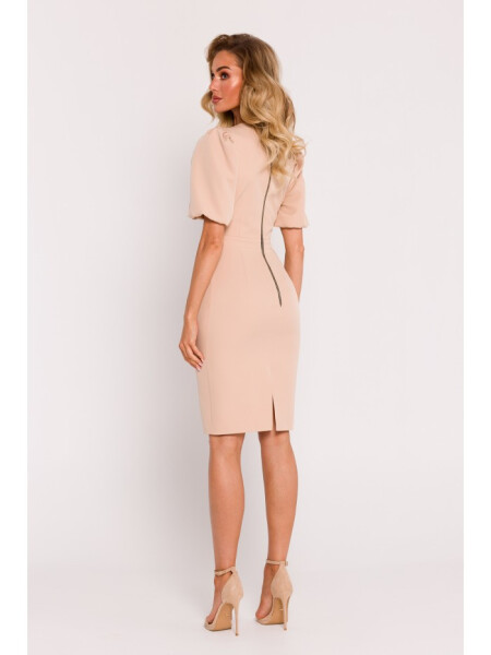 M779 Šaty Bustier - béžové EU XL