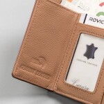 Trendy dámská mini kožená peněženka Haidis, růžová