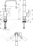 HANSGROHE - Metropol Umyvadlová baterie s výpustí Push-Open, matná černá 32511670