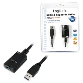 LogiLink Prodlužovací kabel USB-A 5 m černá / Prodlužovací kabel / USB 3.0 / 5 Gbit/s (UA0127)