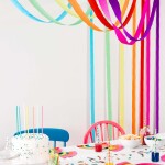 Talking Tables Krepové papírové stuhy Rainbow - set 7 ks, multi barva, papír