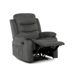 Polohovací křeslo, šedá, látka, TV-4086 GREY2