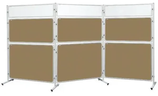 2x3 Modular Korková tabule 120x90 cm / Oboustranná / Hliníkový rám