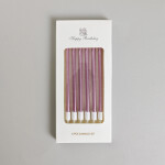 Dortové svíčky ELEGANT růžová 6ks