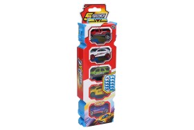 Auto kovové 7cm v kontejneru set 5 ks