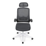 Kancelářská židle, houpací mechanismus, šedá síťovina, KA-Q843 GREY