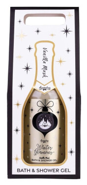 Sprchový gel Winter Glamour Vanilka a pižmo 180ml – lahev ve tvaru sektu