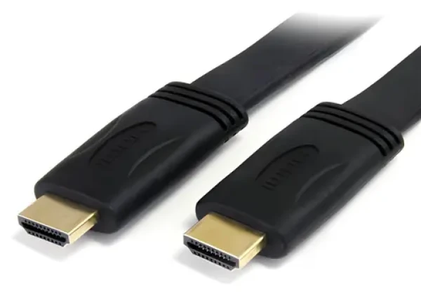 StarTech černá / HDMI kabel plochý / HDMI-HDMI (M/M) / 5m / 4K (HDMM5MFL)