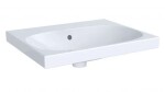GEBERIT - Acanto Umyvadlo 60x48 cm, s přepadem, bez otvoru pro baterii, bílá 504.620.01.1