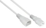 Kabelmeister Prodlužovací napájecí kabel C14-C13 bílá / Prodlužovací napájecí kabel / 3 m / 10 A (SK1430-W030)