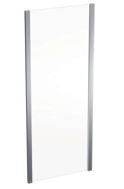 GEBERIT - GEO Sprchová stěna 80x190 cm, stříbrná/čiré sklo 560.117.00.2