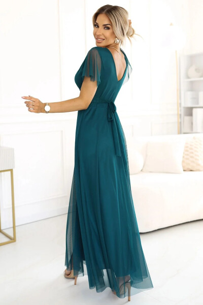 Dámské šaty 562-4 NASTIA - Numoco basic zelená Univerzální