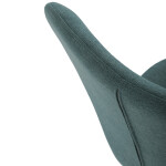 Židle jídelní, modrá látka, nohy černý kov