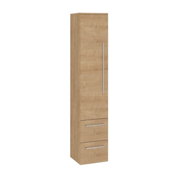 Mereo Bino, koupelnová skříňka vysoká 163 cm, levá, dub Arlington CN627N