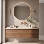 REA - Podomítková umyvadlová baterie Clif Brush Copper REA-B5842